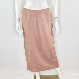 COSTUME NATIONAL Made in Italy Low Waist MIDI SKIRT High Back Slit - Designer